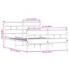 vidaXL Metalni okvir kreveta bez madraca boja hrasta sonome 150x200 cm