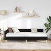 vidaXL Kutni okvir kreveta s uzglavljem Crna 100 x 200 cm tkanina