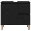 vidaXL Kupaonski ormar Crni hrast 65 x 33 x 60 cm Konstruirano drvo