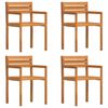 vidaXL Vrtne stolice 4 kom 50x53x80 cm Masivno drvo akacije