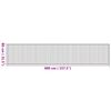 vidaXL Tepih pravokutni prirodni 80 x 400 cm od bambusa