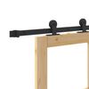 vidaXL Klizna vrata ORKDAL Prirodna i crna 86 x 211 cm
