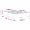 vidaXL Krevetna platforma Krema 120 x 190 cm tkanina