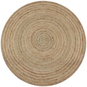 vidaXL Ukrasni pleteni tepih od jute 150 cm okrugli