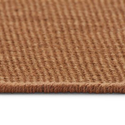 vidaXL Ukrasni tepih od jute s podlogom od lateksa 140x200 cm smeđi