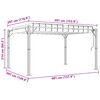 vidaXL Gazebo s krovom s roletnom Zelena 3 x 4 x 2,14 m