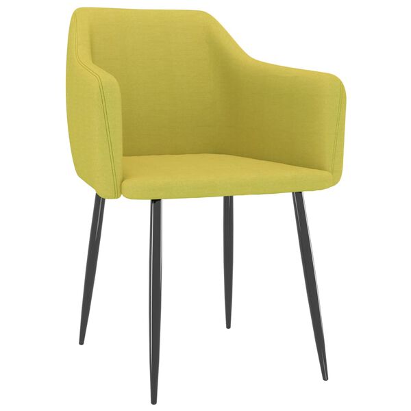 vidaXL Blagovaonske stolice od tkanine 2 kom zelene