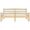 vidaXL Okvir za krevet od masivne borovine 120 x 200 cm