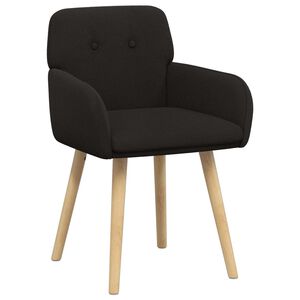 vidaXL Trpezarijske stolice 2 pcs Boucl&eacute; Crna 59 x 57 x 85 cm