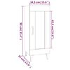 vidaXL Komoda sjajna bijela 34,5 x 34 x 90 cm od konstruiranog drva