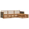 vidaXL Set vanjskih sofa Prirodna 249,5 x 162,5 x 73 cm