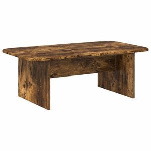 vidaXL Kava Stol Dimljeni hrast 93 x 53 x 33 cm Konstruirano drvo