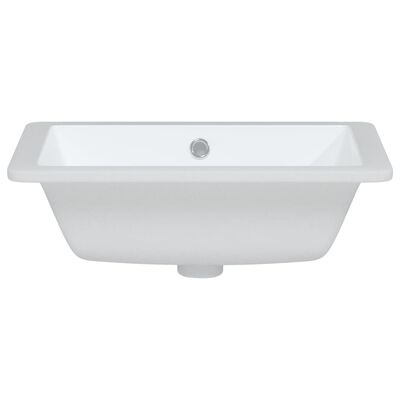 vidaXL Kupaonski umivaonik bijeli 46,5x35x18 cm pravokutni keramički