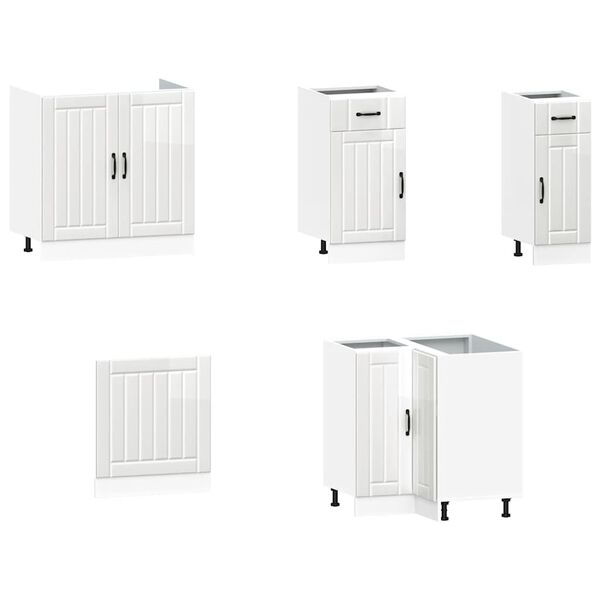 vidaXL 11-dijelni set kuhinjskih ormarića Lucca konstruiranog drva