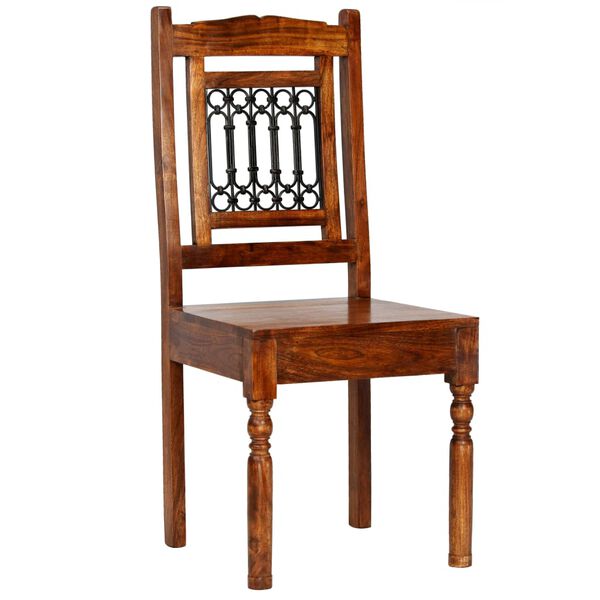 vidaXL 5-dijelni blagovaonski set od masivnog bagremovog drva