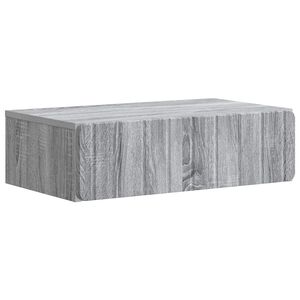 vidaXL Stolna montirana na zid Siva sonoma 59 x 34,5 x 17 cm