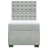 vidaXL Box spring krevet s madracem svjetlosivi 90x190 cm bar&scaron;unasti