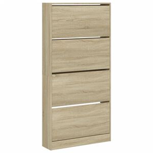 vidaXL Ormarić za cipele s 4 ladice boja hrasta 80 x 21 x 163,5 cm