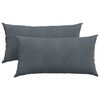 vidaXL Jastučići za sofu 2 pcs Tamno siva 80 x 40 cm Kordura tekstil