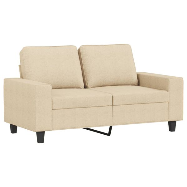 vidaXL 2-dijelni set sofa krem od tkanine