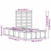 vidaXL Krevetna konstrukcija Smeđa 90 x 200 cm Čvrsto borovo drvo