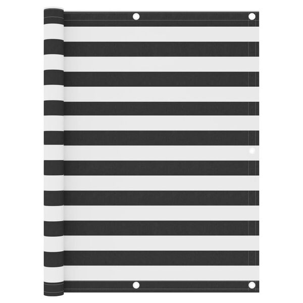 vidaXL Balkonski zastor antracit i bijeli 120x600 cm od tkanine Oxford