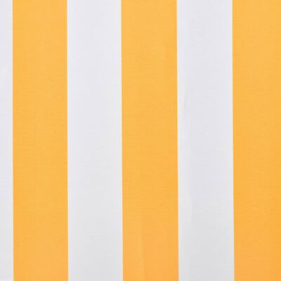 vidaXL Platno za tendu boja suncokreta i bijela 3 x 2,5 m (bez okvira)