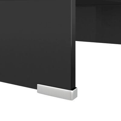 vidaXL Stalak za TV/Monitor Stakleni Crni 40x25x11 cm
