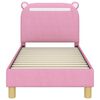 vidaXL Okvir kreveta za malu djecu s naslonom Ružičasta 70 x 140 cm
