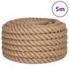 vidaXL Uže od jute dužina 5 m debljina 60 mm