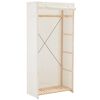 vidaXL Ormar od tkanine bijeli 79 x 40 x 170 cm
