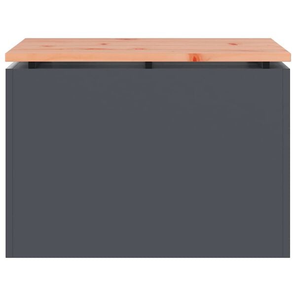 vidaXL Vrtna klupa Antracit 60 x 40 x 43 cm Čelik