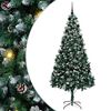 vidaXL Umjetno božićno drvce Zelena 210 cm PVC i Čelik i Plastika