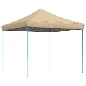 vidaXL &Scaron;ator za zabave 292 x 292 x 315 cm Bež Oxford tkanina