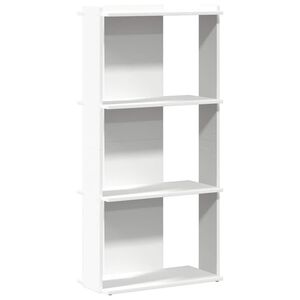 vidaXL Regal za knjige s 3 razine bijeli 60x30x120cm konstruirano drvo