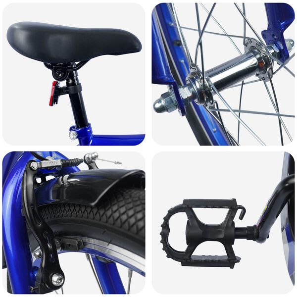 vidaXL Dječji Bicikl 20 Inča za djecu od 6 do 11 godina Tamno plava