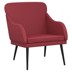 vidaXL Fotelja crvena boja vina 63 x 76 x 80 cm od umjetne kože