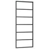 vidaXL Klizna vrata s priborom 76 x 205 cm od ESG stakla i aluminija
