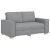 vidaXL Sofa 3 pcs Svijetlo siva 220 x 80 x 84 cm Platnasta tkanina