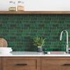 vidaXL Subway pločica 10 pcs Tamnozelena 29.4 x 21.4 cm
