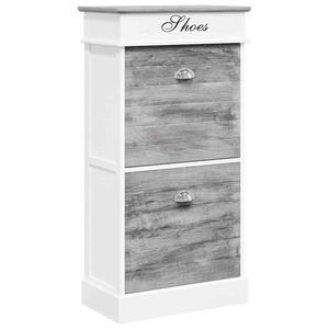 vidaXL Ormarić za cipele sivi 50 x 28 x 98 cm od drva paulovnije