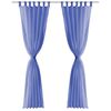 vidaXL Zavjese od Voala 2 kom 140x225 cm Kraljevsko Plave