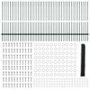 vidaXL Ograda s postovima Zelena 1,2 x 100 m Čelik i PVC