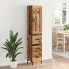 vidaXL Highboard Staro drvo 34,5 x 34 x 180 cm Konstruirano drvo
