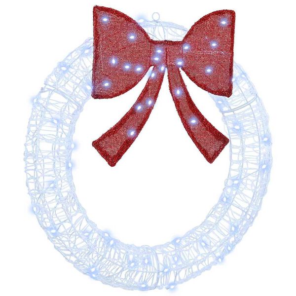 vidaXL Vijenac s 60 LED svjetlima Hladna bijela 75 cm Akril