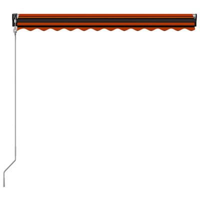 vidaXL Tenda na automatsko uvlačenje 300 x 250 cm narančasto-smeđa