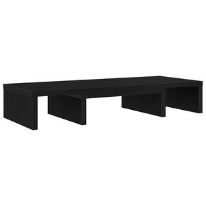 vidaXL Podesivi stalak za monitor crni hrast 60x24x10,5 cm inženjerski drvo