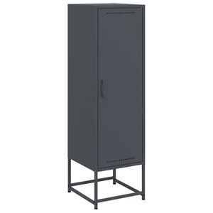 vidaXL Visoka komoda antracit 36x39x123 cm čelična