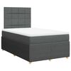 vidaXL Krevet box spring s madracem tamnosivi 120 x 190 cm tkanina