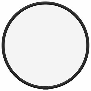 vidaXL Zidno ogledalo crno &Oslash; 20 cm okruglo